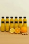 Hermia Juego de 12 Botellas de Vidrio de 50 ml Transparente y Negro
